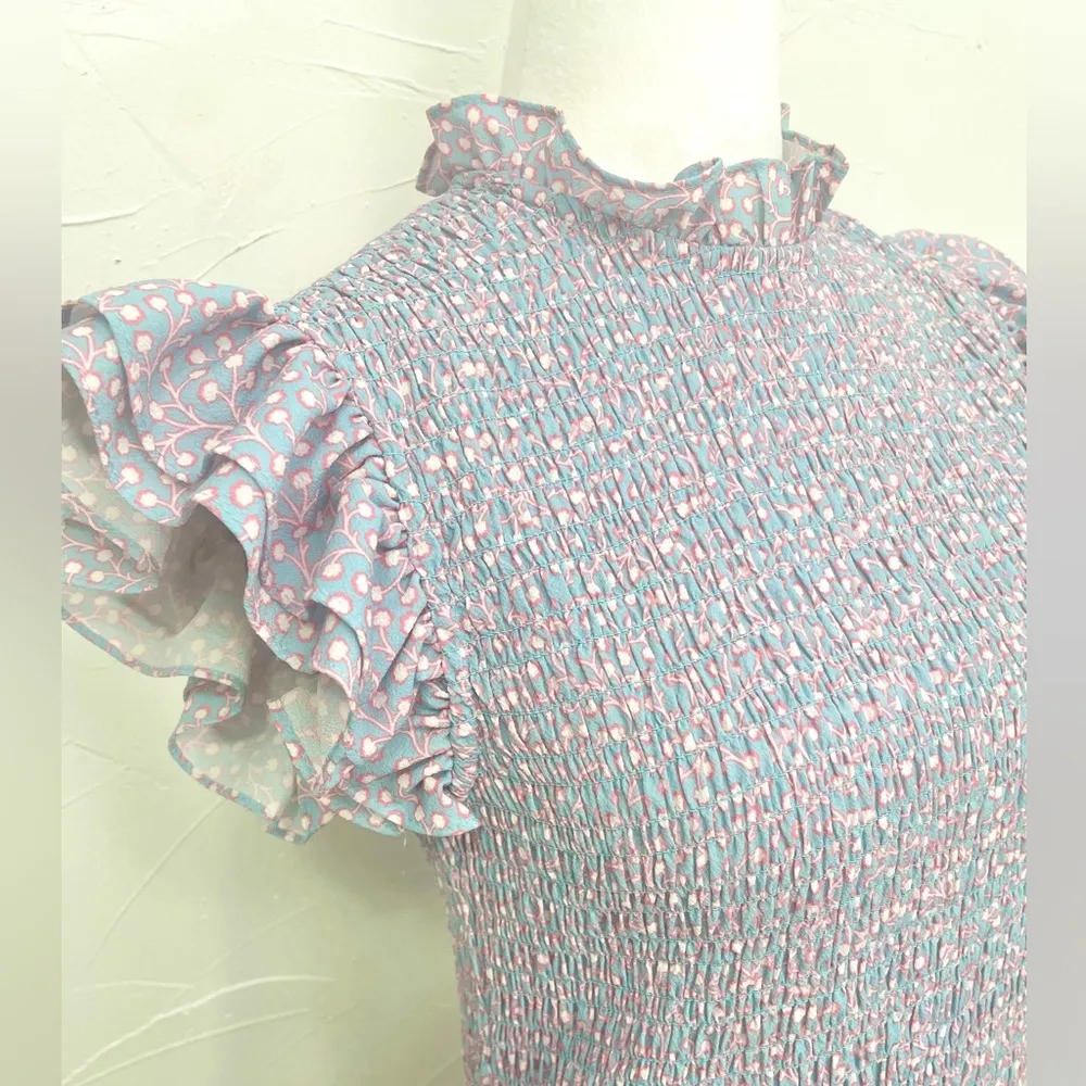 French Connections Elao Verona Crepe
Smocked Dress - Image 6