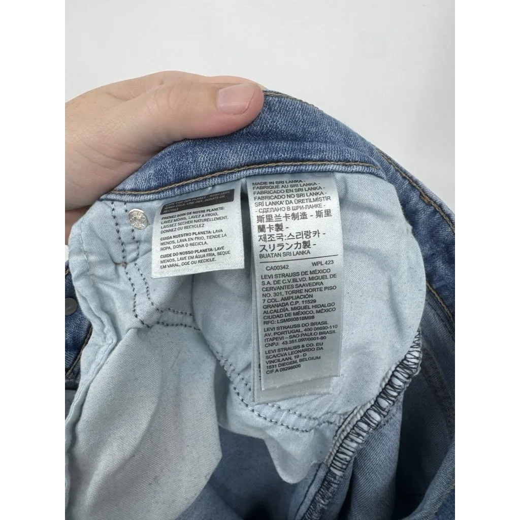 Levi’s 725 High Rise Bootcut Jean Women 33 Light Wash‎ Denim Western Bohemian - Image 4