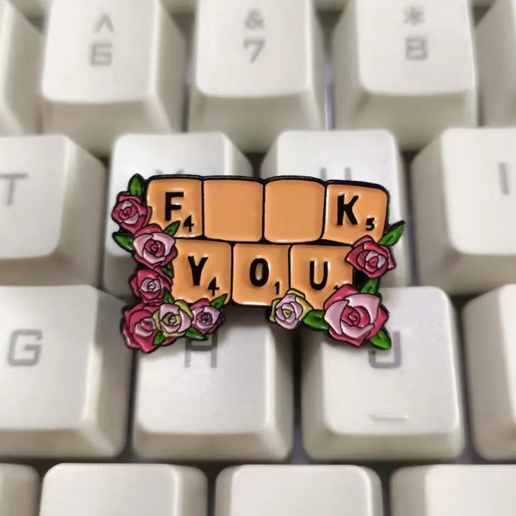 Add a‎ Pop of Color to Your Outfit with this Pink Flower Enamel Pin Brooch Tan - Image 4