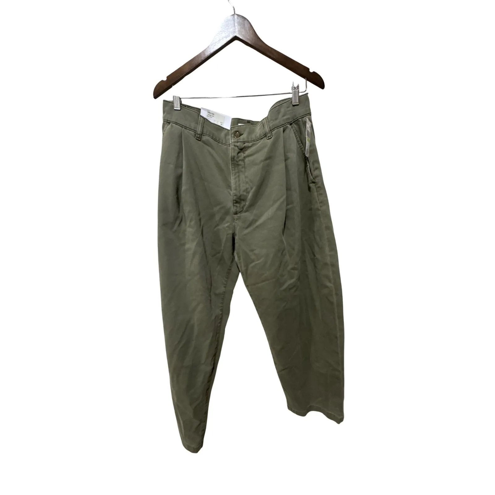 Agolde Barrel Pant Danika Pleated Chinos Pant Bok Choy‎ Size 30 - Image 5