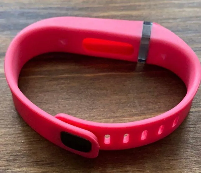 FLEX Fitness tracker Silicone Sports band pink Small - Image 2