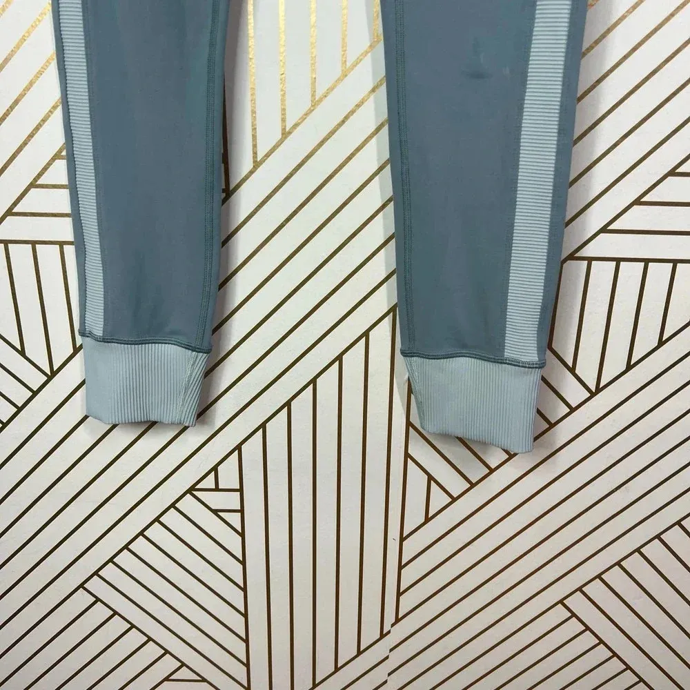 Athleta Elation Rib Trim 7/8 Tight Gray Seafoam Green‎ Size Medium Tall - Image 5