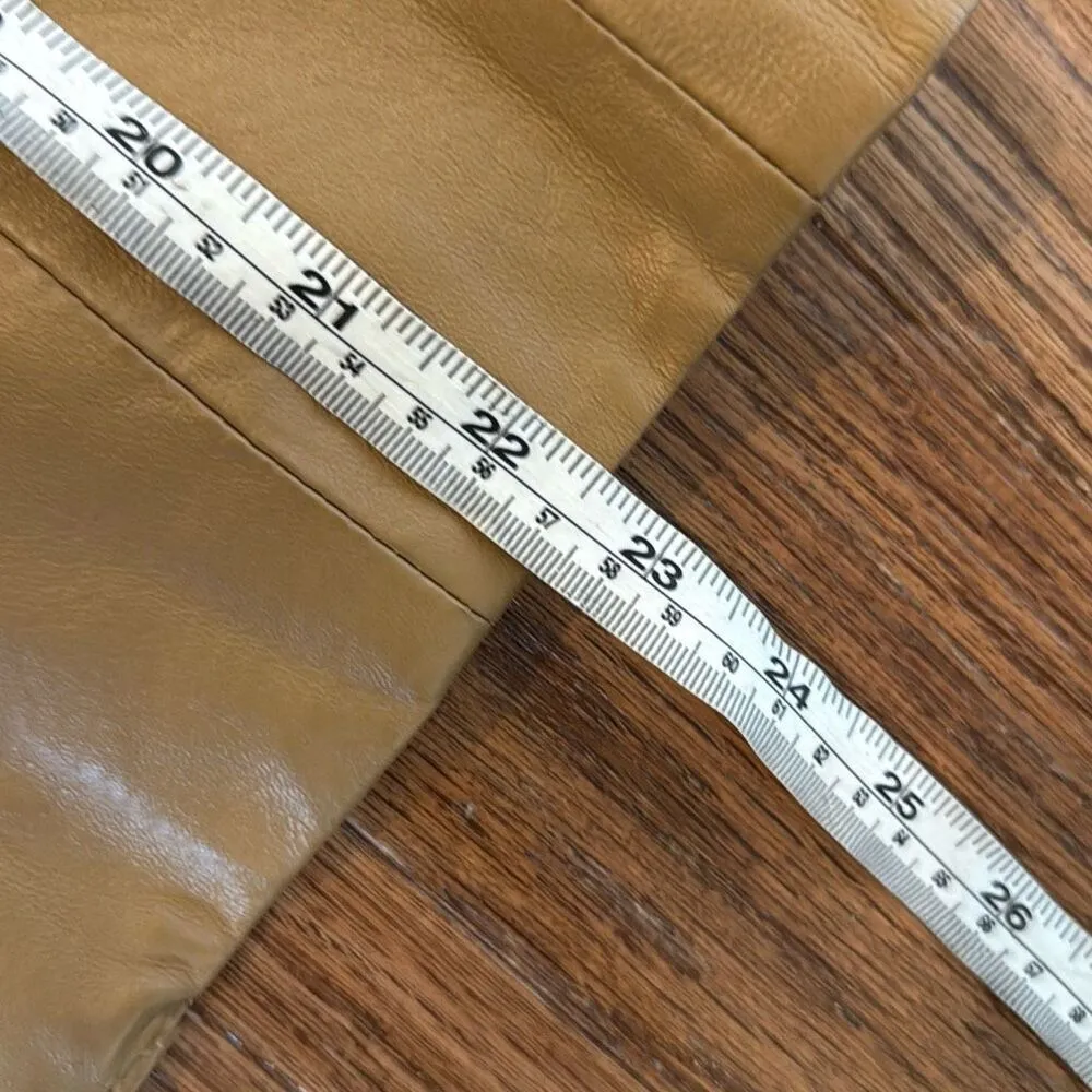 Newport News Vintage Y2K 100% leather tan blazer jacket 10 - Image 6