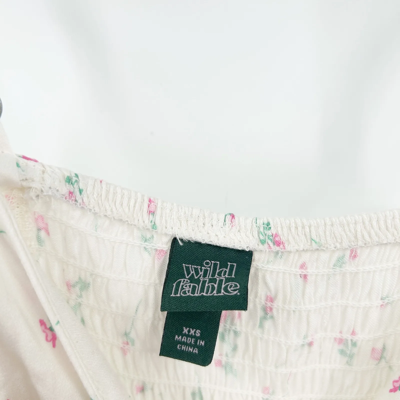 Wild Fable Cottagecore Coquette Fairy‎ Ditsy Floral Ruched Front Maxi Slip Dress - Image 6