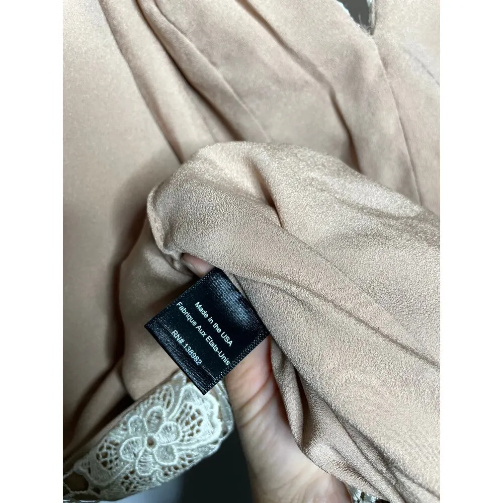 NEW Dress the Population Marie Lace Midi Dress Size XS White Ivory Cream - Image 10