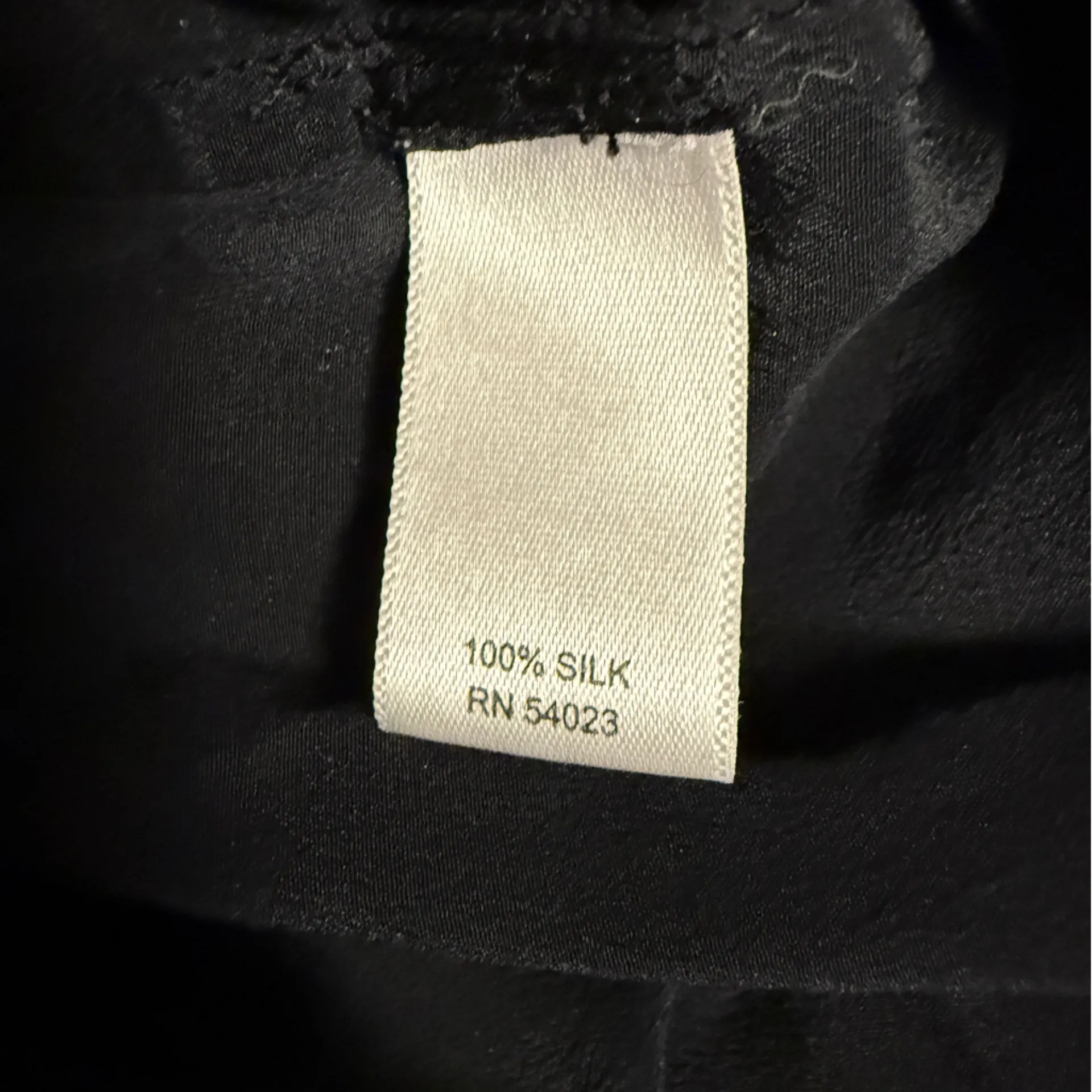 Banana Republic Black Silk Tunic Sheet Back Balloon Sleeves XS - Image 7