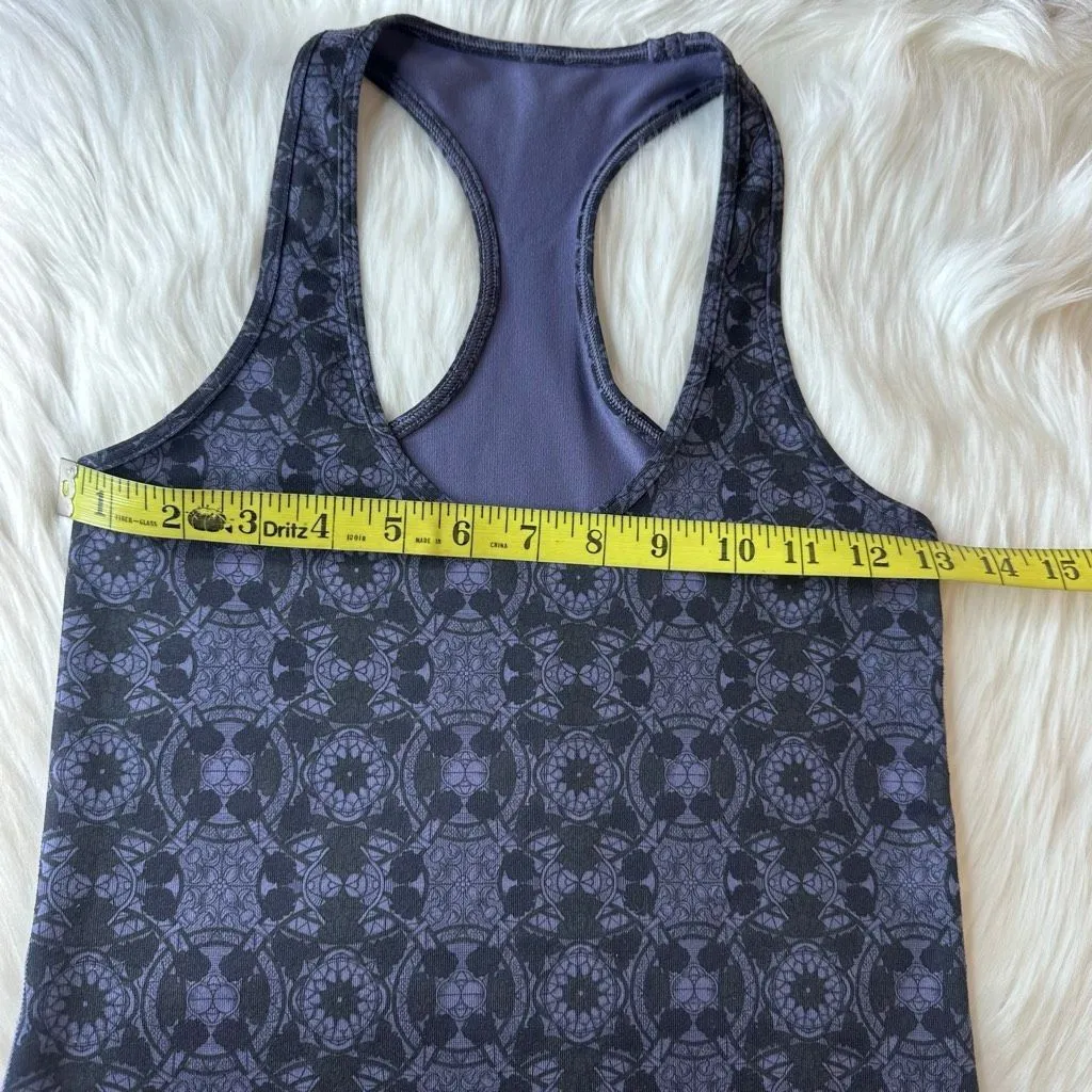 LULULEMON Cool Racerback Sz 4 Mini Prisma Nightfall Black Grape - Image 5