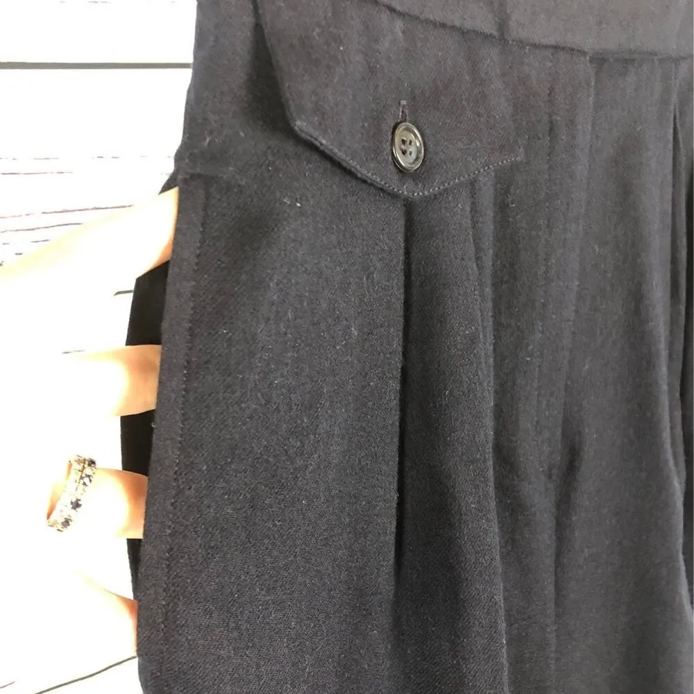 NWT vintage Jones New York country navy wool high waisted pleated pants size 6 - Image 8