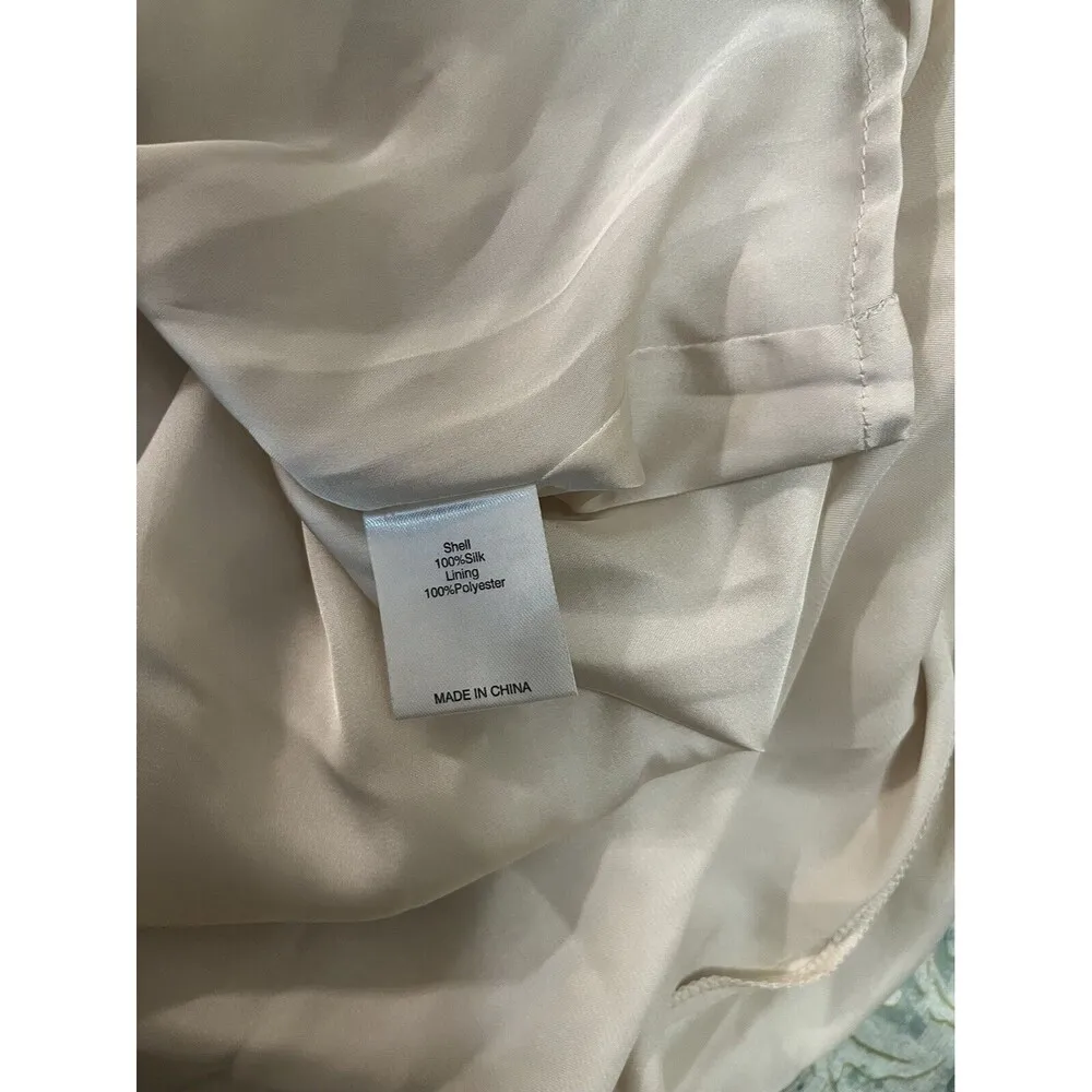 Forever New Dress Women M Purple  100% Silk V-neck size 8 - Image 8