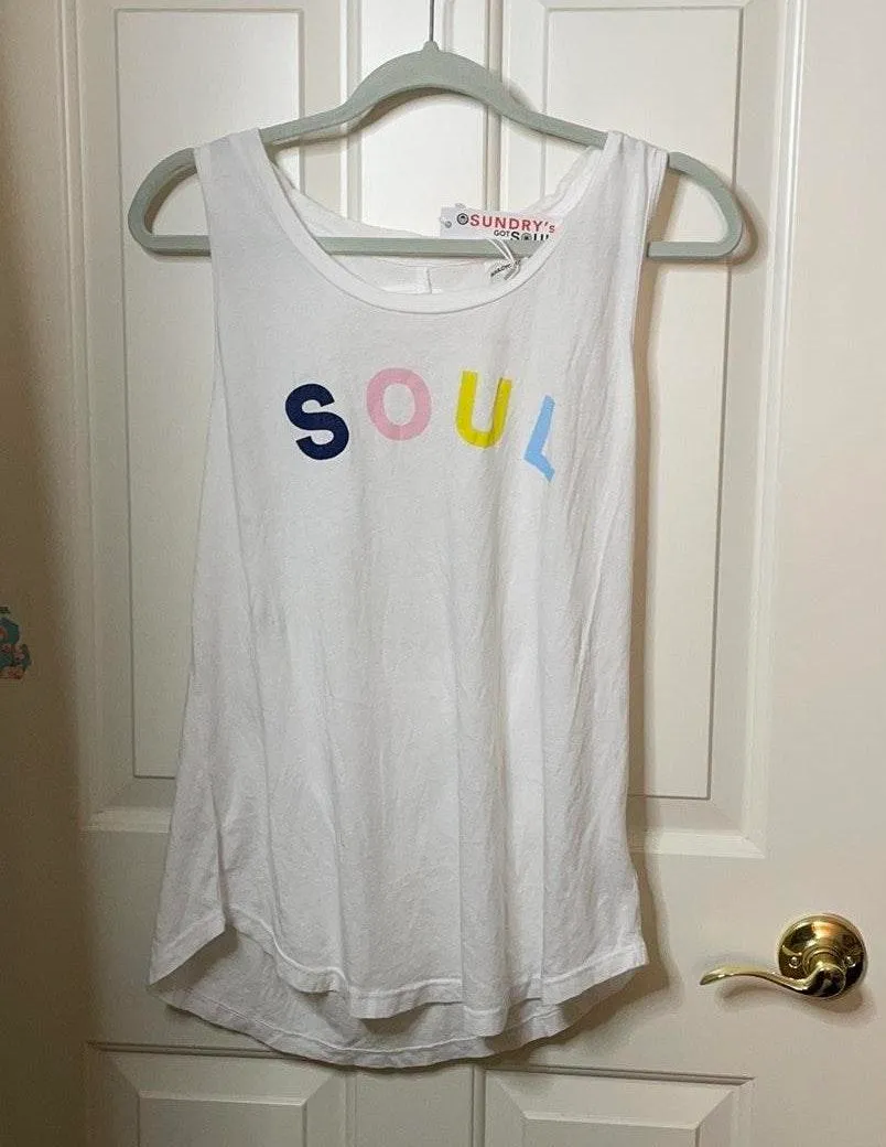 Soul Cycle X sundry Tank White medium NWT  - Image 2
