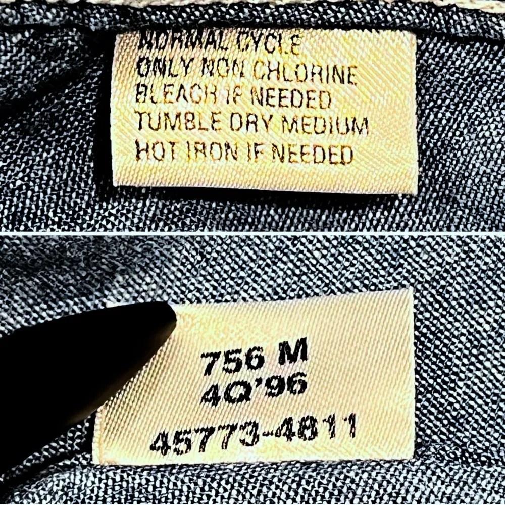 Vintage 90’s Embroidered Cats Denim Jean Jacket Blue Size M - Image 5