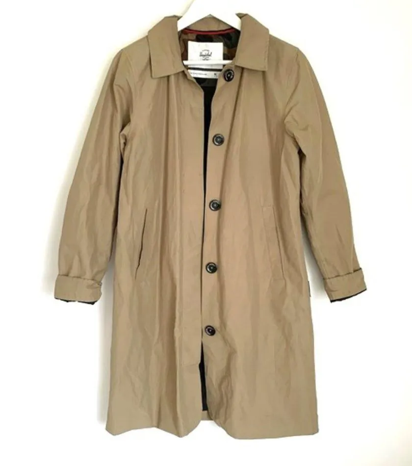 NWOT Herschel Women’s Mac Trench Coat in Camel - Image 7