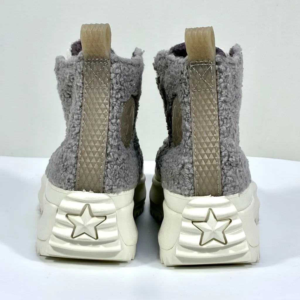 Converse Chuck Taylor All Star Faux Shearling Run Hike Platform Sneakers 9 NWT - Image 8