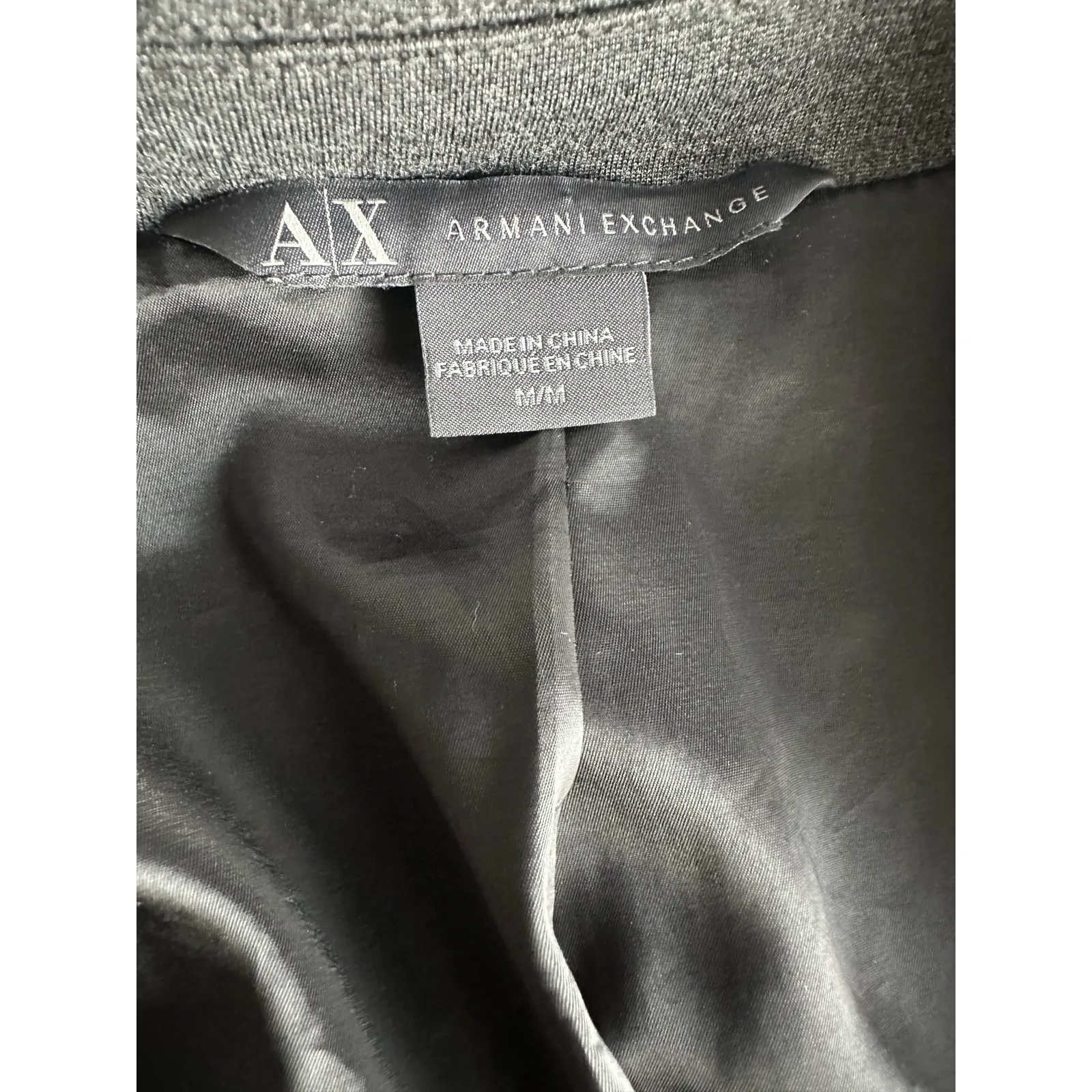 Men's Gray Ponte Knit Blazer Sports Coat by Armani Exchange, Sz: M  (b3) - Image 5