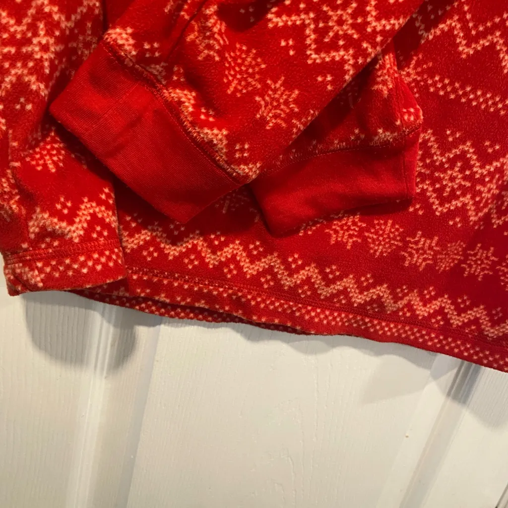 Berkley Jensen Size S Red Reindeer Xmas Long Sleeve Crew Neck Fleece Sleep Top - Image 6