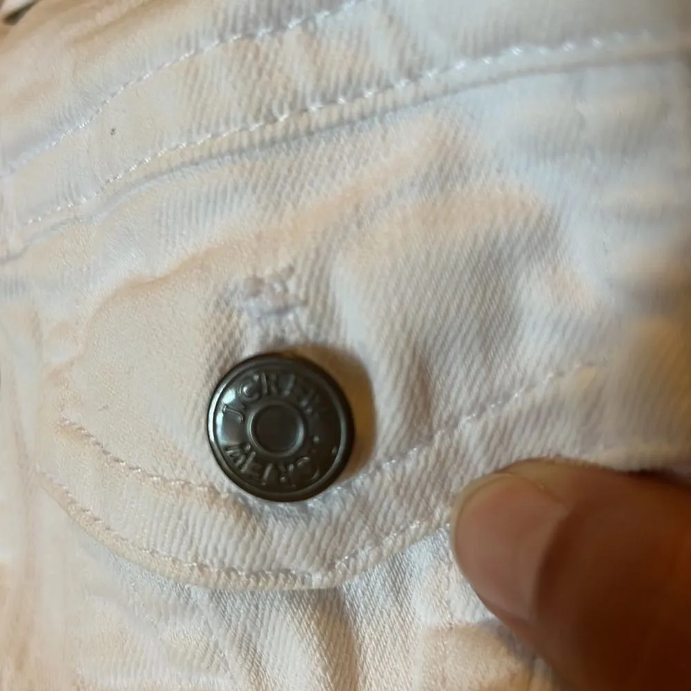 J crew white jean jacket small - Image 7