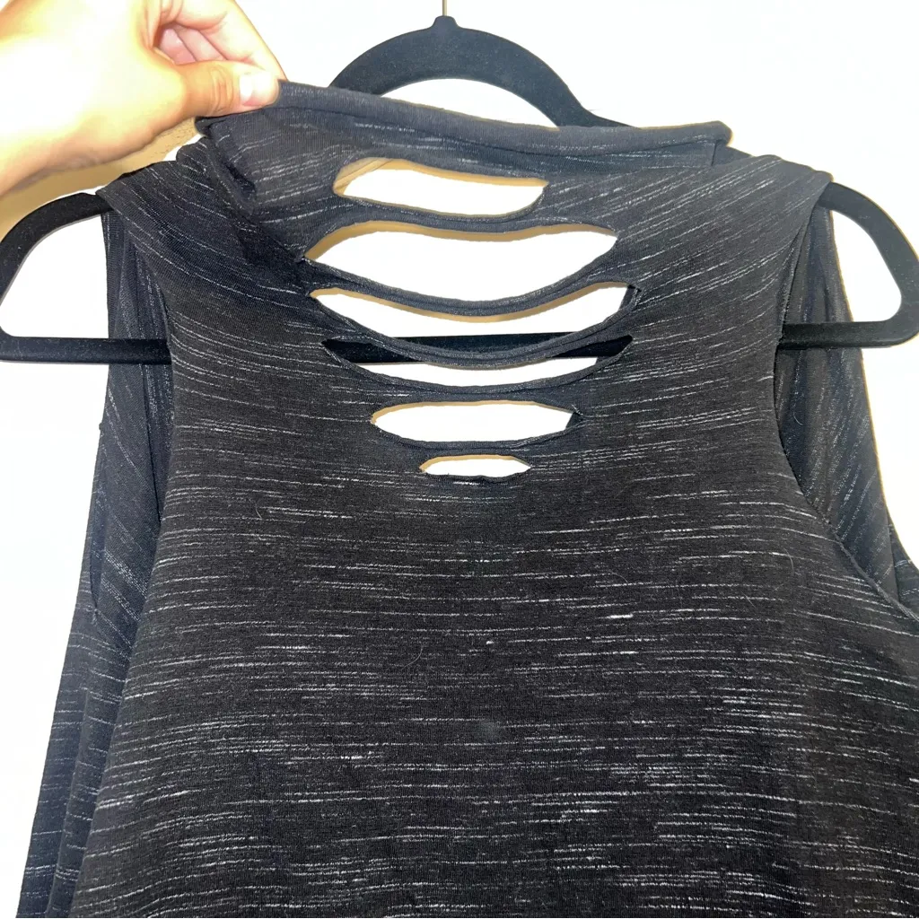 Gra Destino Brazilian Cotton Blend Lagenlook Dress Black Size M - Image 3