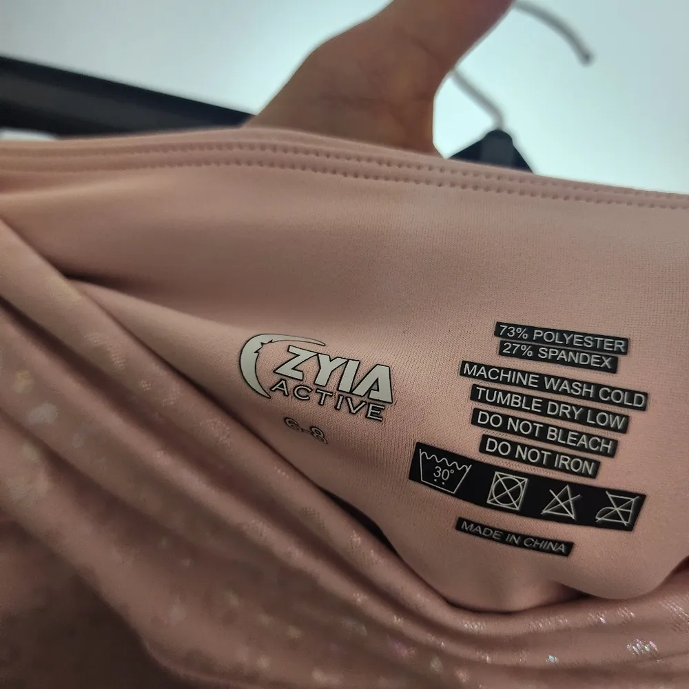 ZYIA Pink Leopard Unicorn Light N Tight High Rise 7/8 lenght 6-8 - Image 6