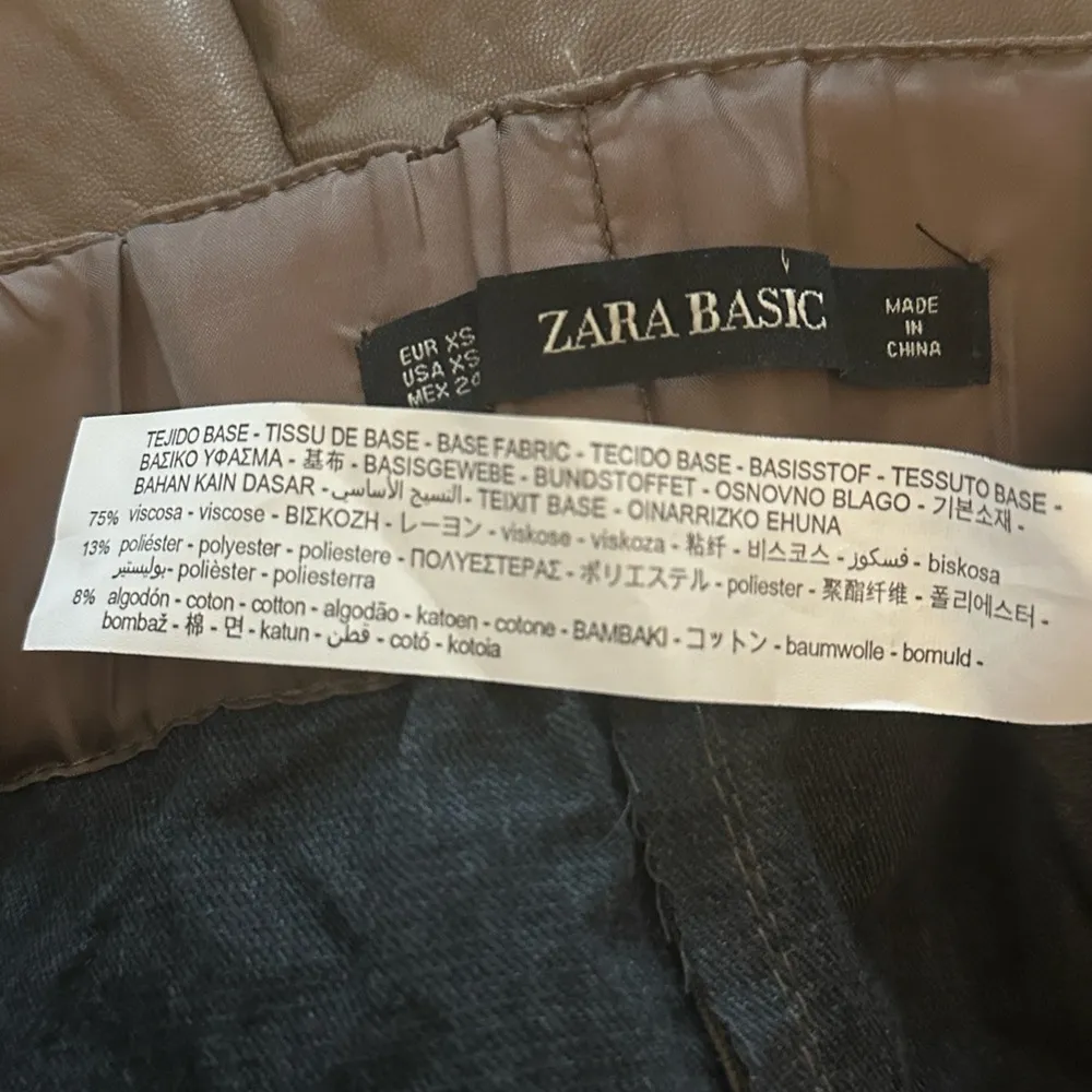 Zara Basic Gray and Tan Skirt xtra small - Image 4