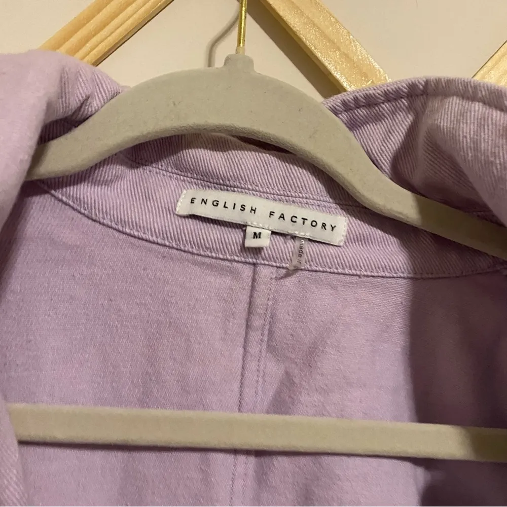 English Factory Pastel Oversized Shirt Jacket size Medium - Image 7