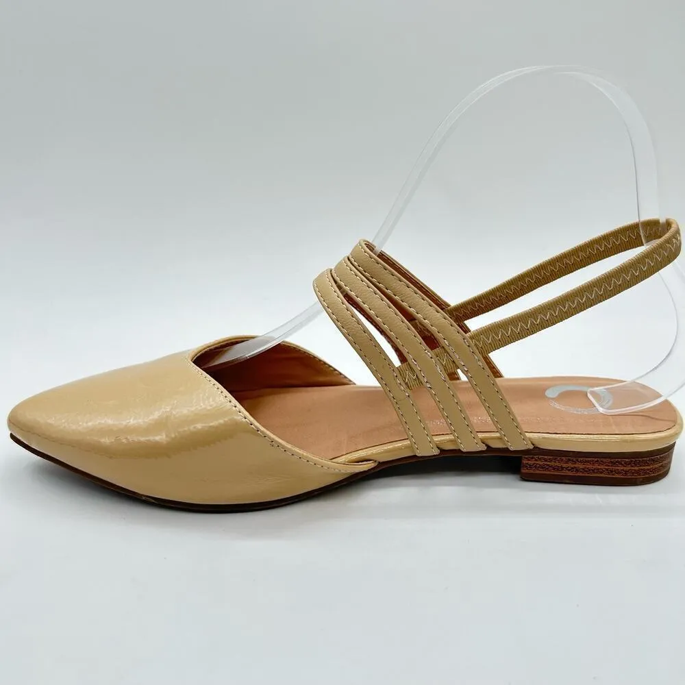 Journee Collection Sandal Womens 7 Tan Brinnery Ballet Flat Sandals - Image 2
