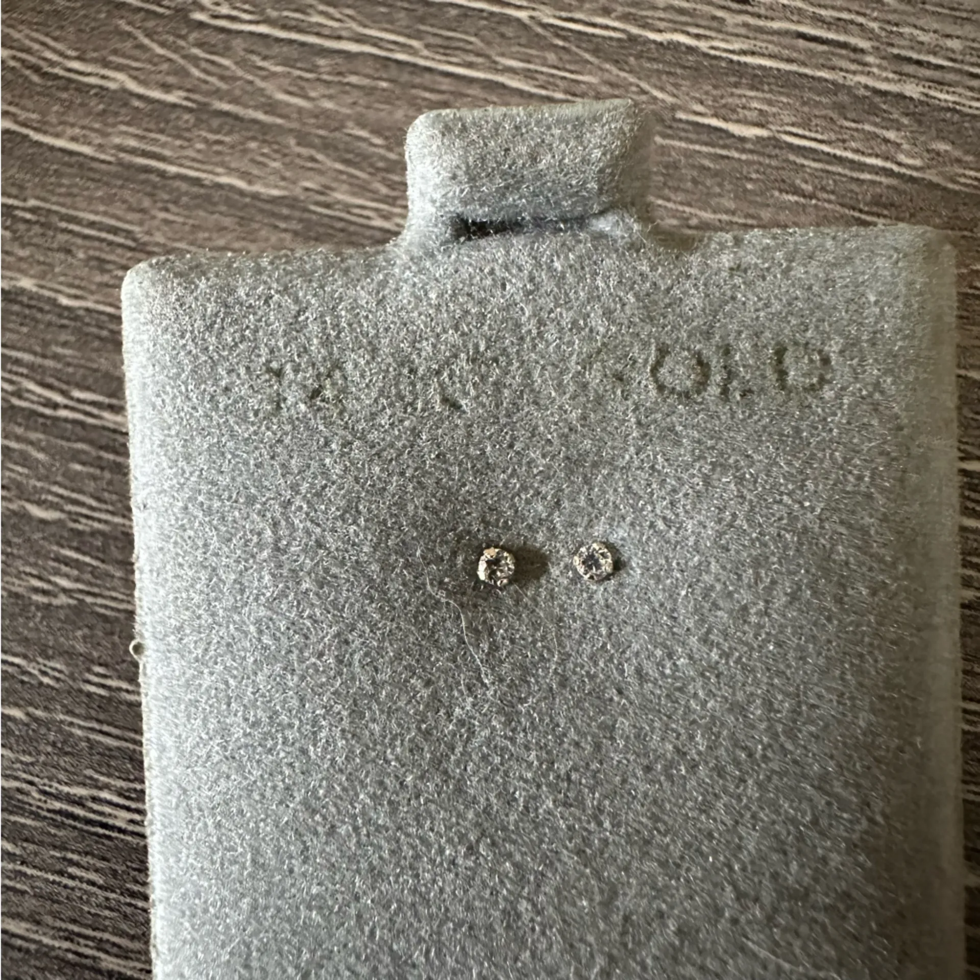 14K Gold Tiny Stud Earrings Solid 14K Gold - Image 2