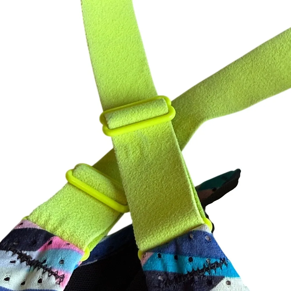 Victoria's Secret VSX The Player Racerback Sport Bra Multi Neon Color sz 34 B Green - Image 6