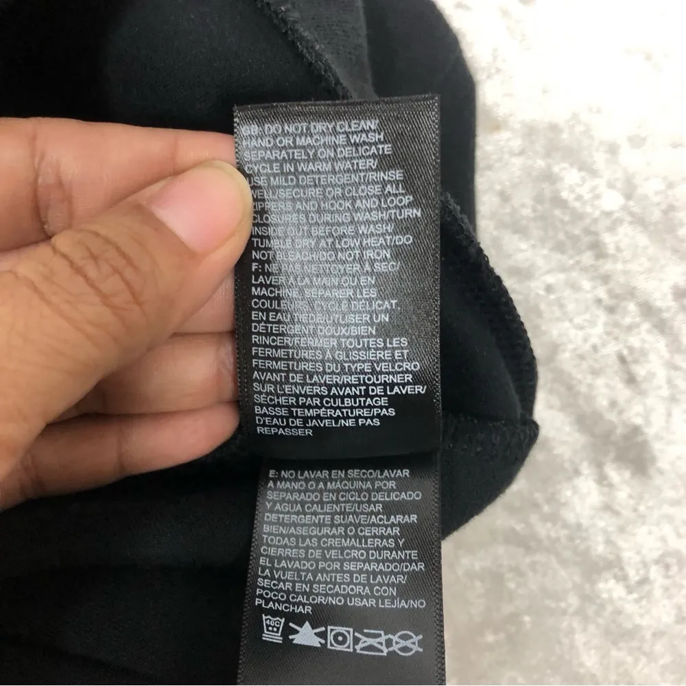 The North Face women y2k black hooded vest w/pockets full zipper size s/p - Image 8