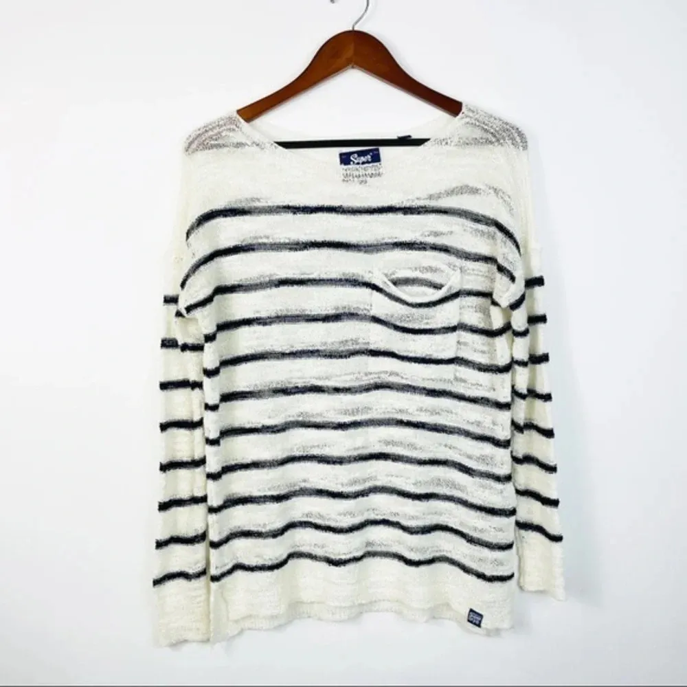 SUPERDRY Rio Slub‎ Pocket Knitted Top XS - Image 6