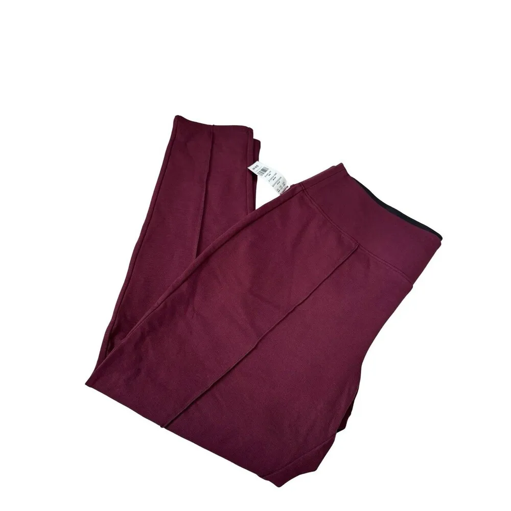 New Women's Nine West Seamed Ponte Active Leggings Maddie Plum Size XXL - Image 4