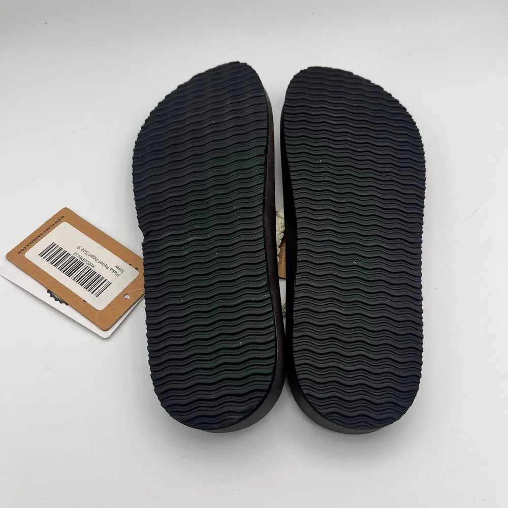Plaka Women's Pearl Relief Sandals Ayurveda Healing Size 9. NEW Brown - Image 3