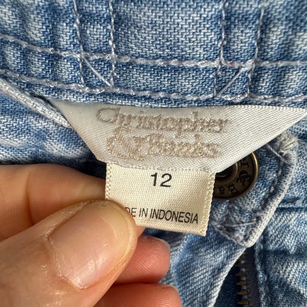 Vintage Christopher & Banks Light Blue Denim Shorts - Image 2