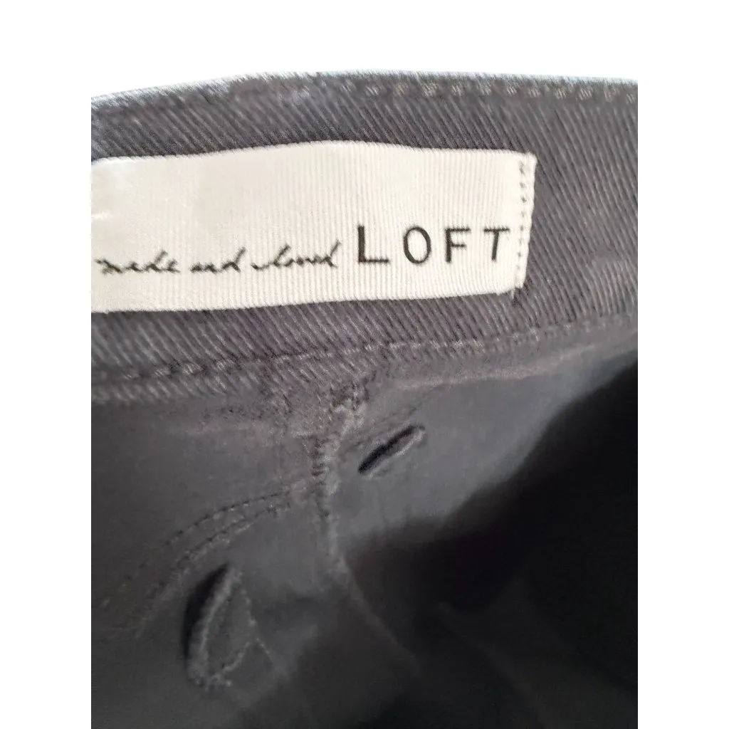 ANNT TAYLOR LOFT Gray Skinny Pants Jeans Size 27 / US 4 - Image 3