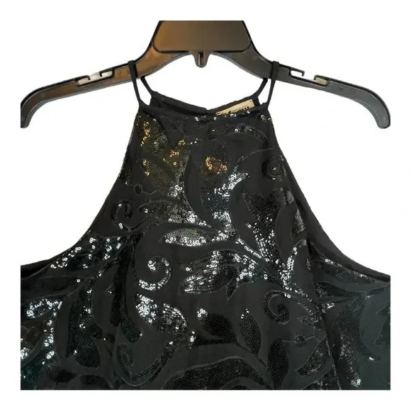 Show‎ Me Your Mumu Gomez Mini Dress Fairy Glitzmother Black Halter Size Small - Image 6