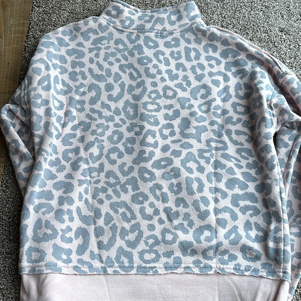 Pink Cheetah Print Quarter Zip - Image 3
