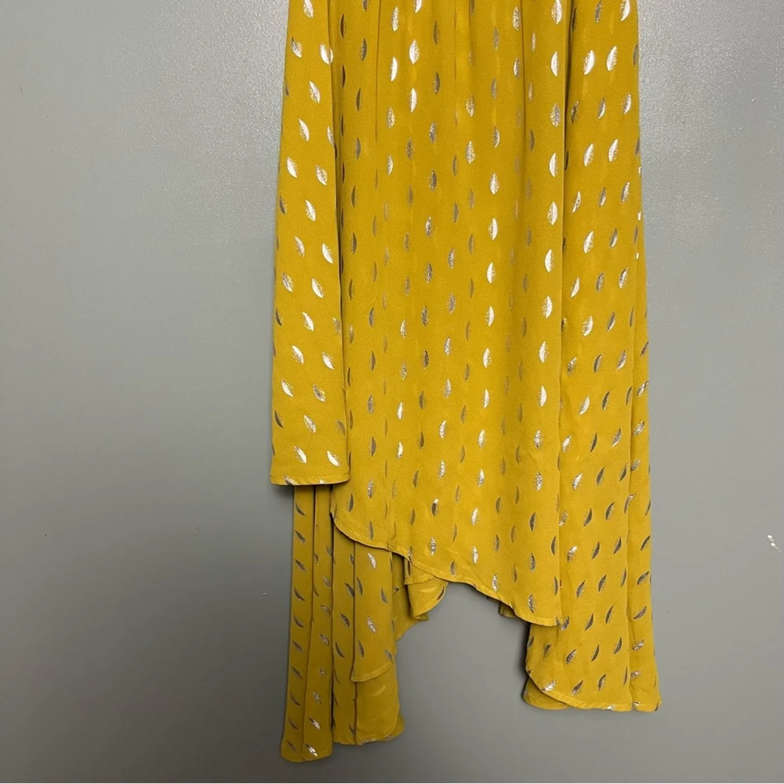 House of Harlow 1960 x REVOLVE Leya Dress Marigold Silver Moons Women’s Medium Gold - Image 4