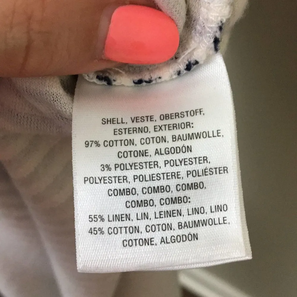 Anthropologie Postmark Navy/White Striped Henley Split Tunic - Image 5