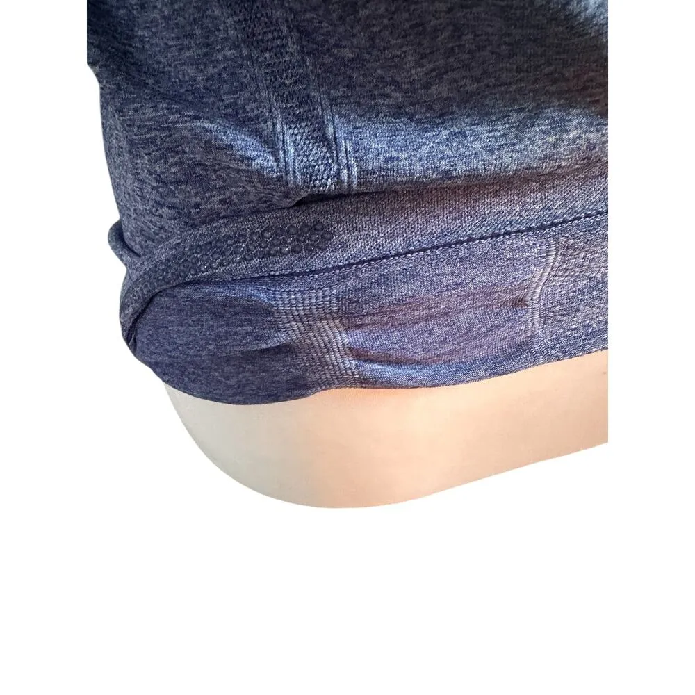 Athleta Short Sleeve Athletic Top M Blue White - Image 4