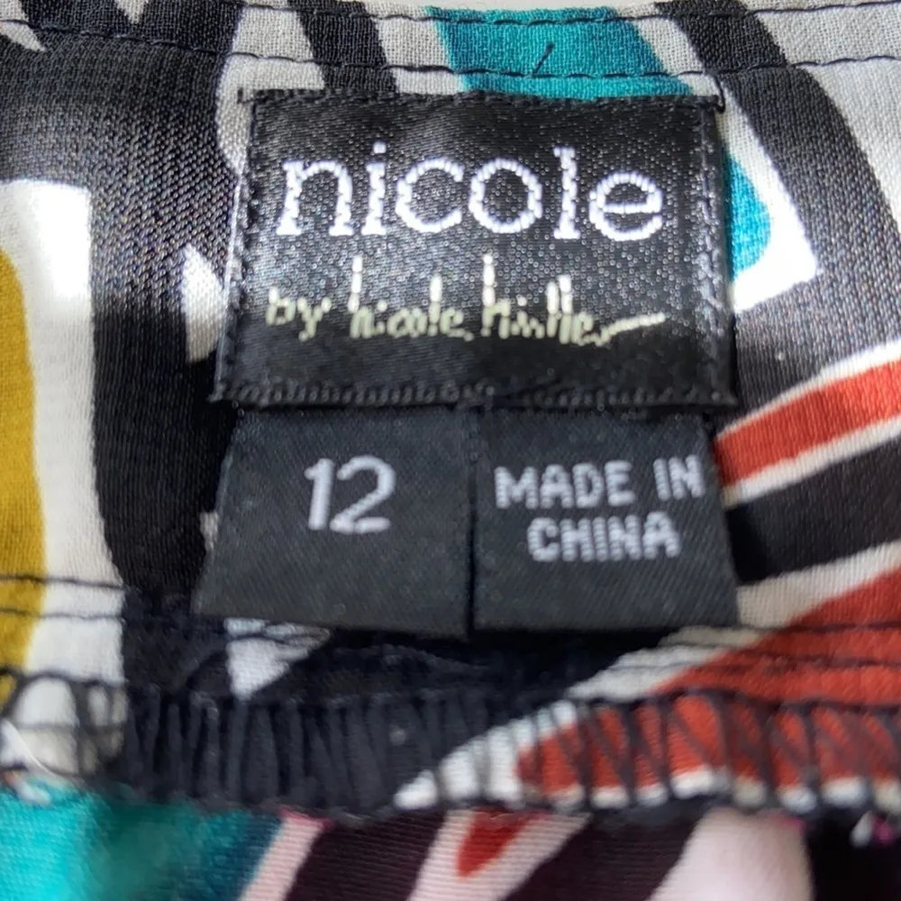 Nicole Miller Womens Muti Color Short Sleeve Shirt - Image 3