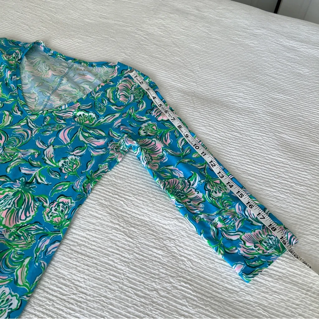 Lilly Pulitzer Tessa dress in Cumulus Blue Chick Magnet Small - Image 12