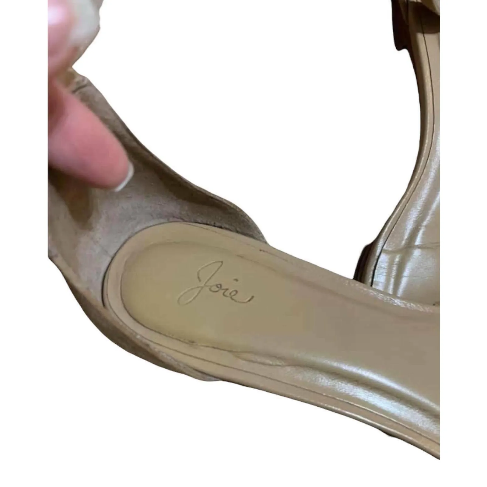 Joie  Ferris Fringe Suede Sandal Tan‎ Size 40 - Image 4