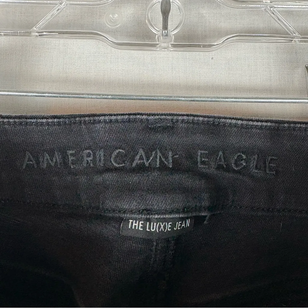 American Eagle Luxe High-Rise Distressed Black Jegging Size 0 - Image 6