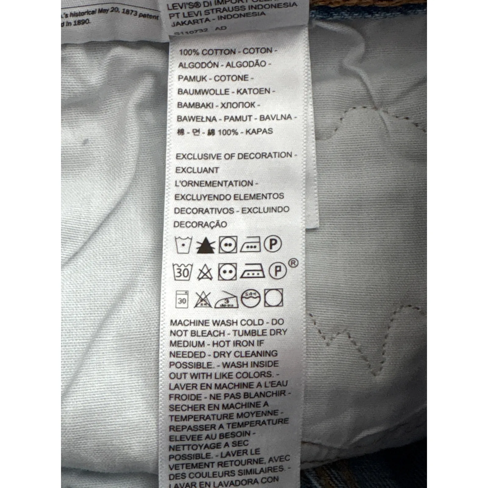 Levi's Premium 501 Original Fit High‎ Rise Oxnard Athens Cut-Off Shorts Size 25 - Image 10