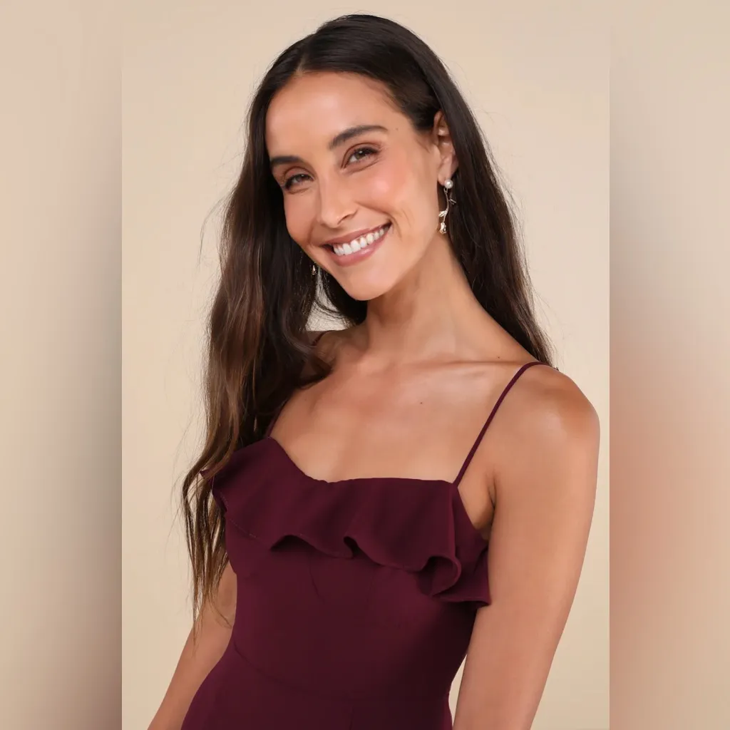 Lulus Lively Evenings Plum Purple Sleeveless Tiered Maxi Dress - Image 3