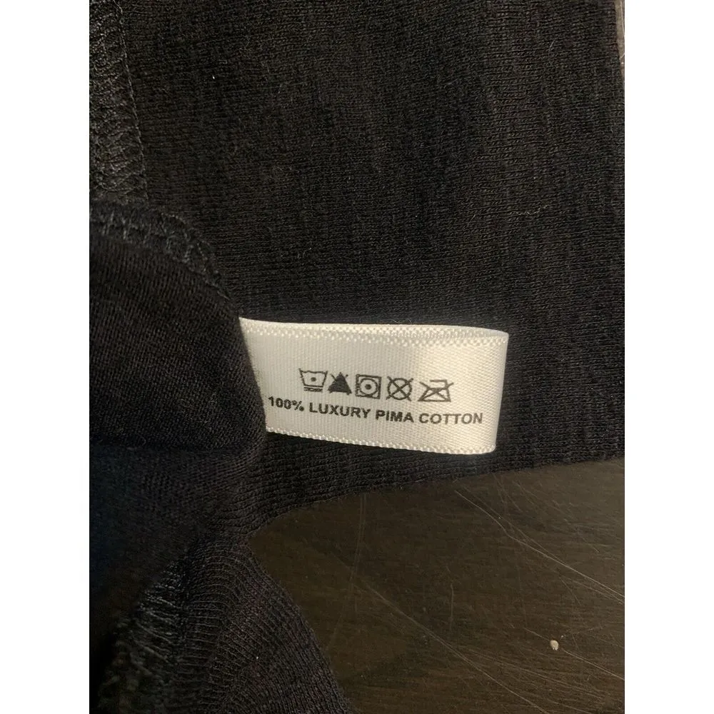 Lisa Todd Luxury Pima Cotton Oversized Sweater Women Small Black Minimalist Soft - Image 5