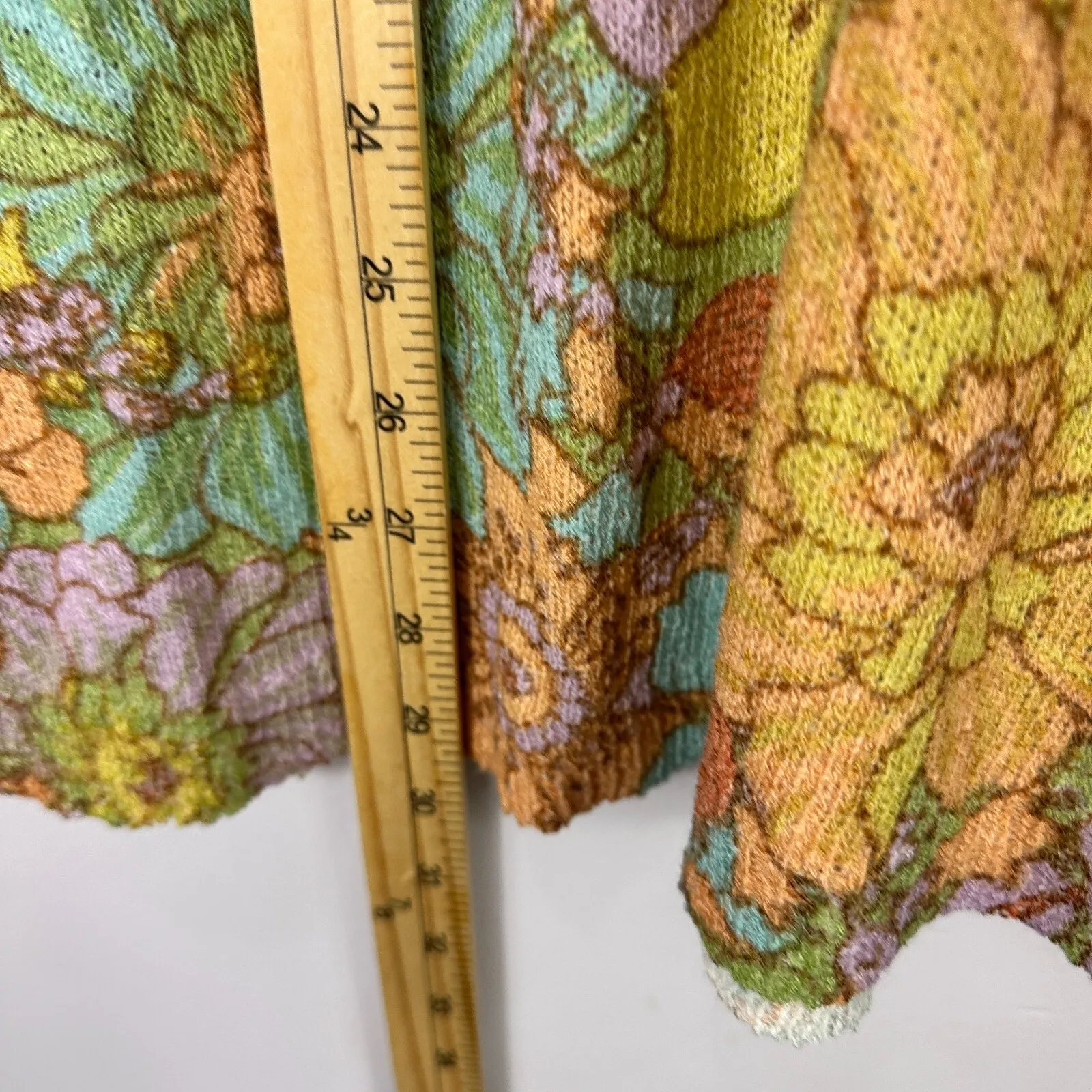 Show‎ Me Your Mumu Sweater M Multicolor Floral Knit Groovy Blooms Boho Retro NWT - Image 10