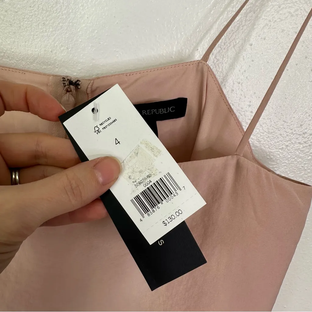 Banana Republic Strappy Tired Dress Pink Size 4‎ - Image 7