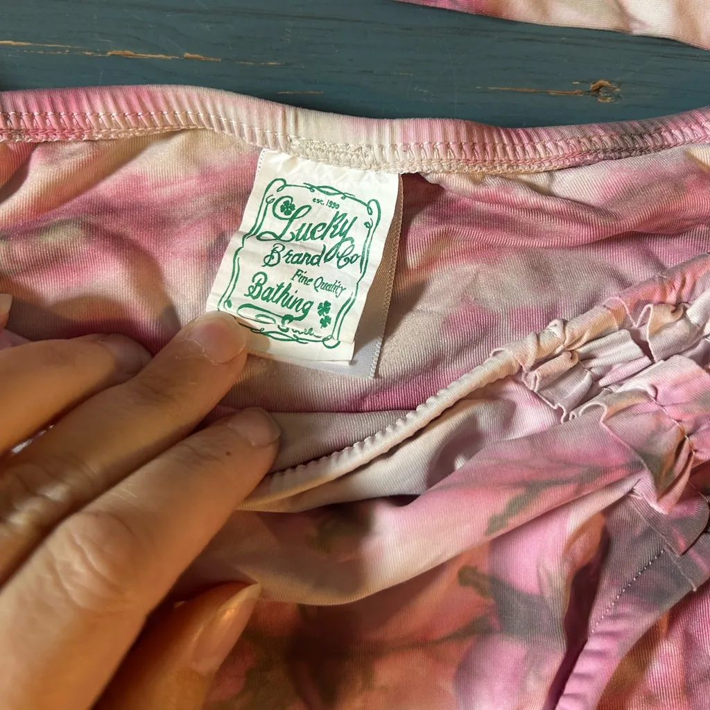 Lucky Brand Pink Tie-Dye Bikini Set - Image 2