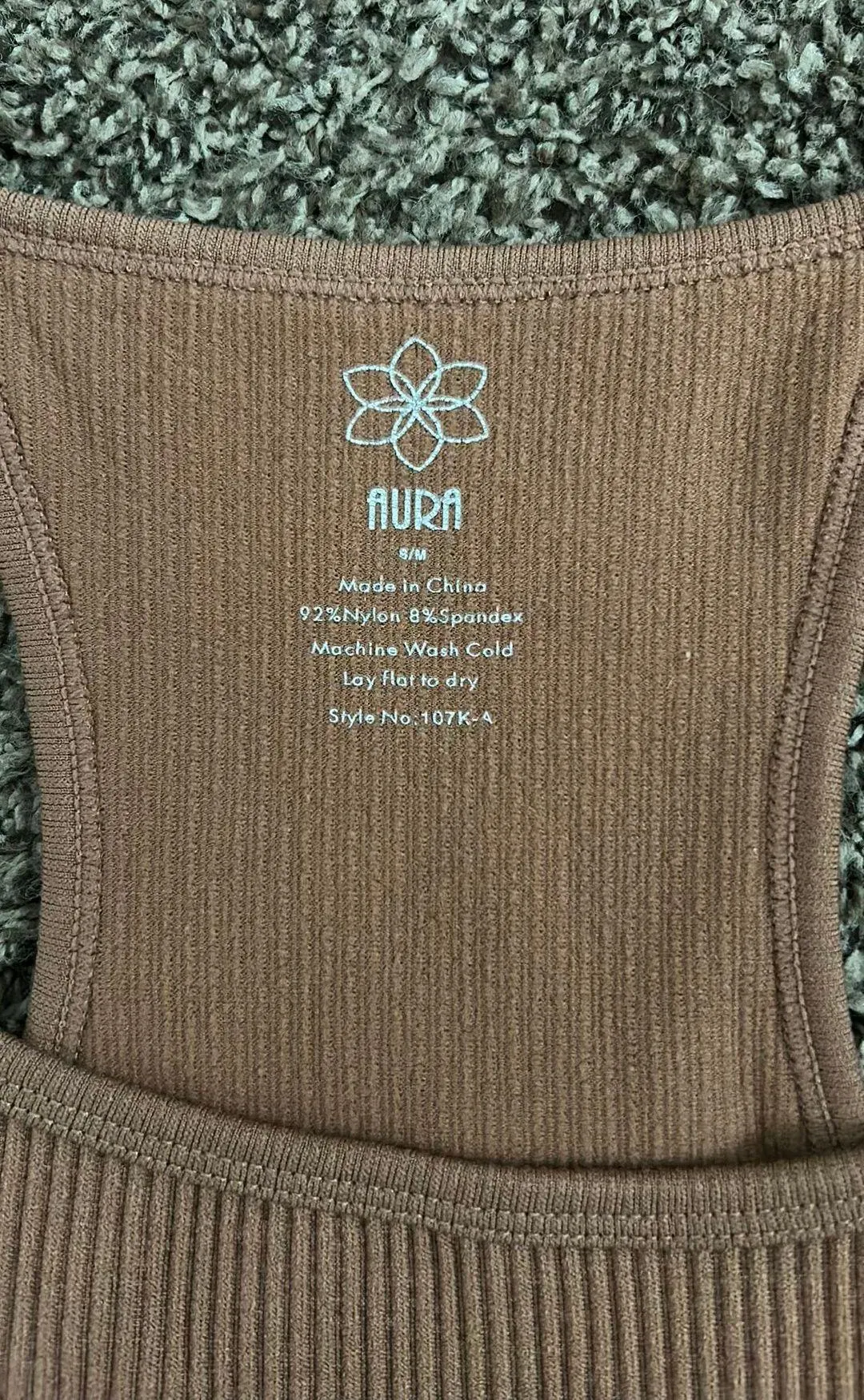 ribbed cropped athletic tank - Image 3