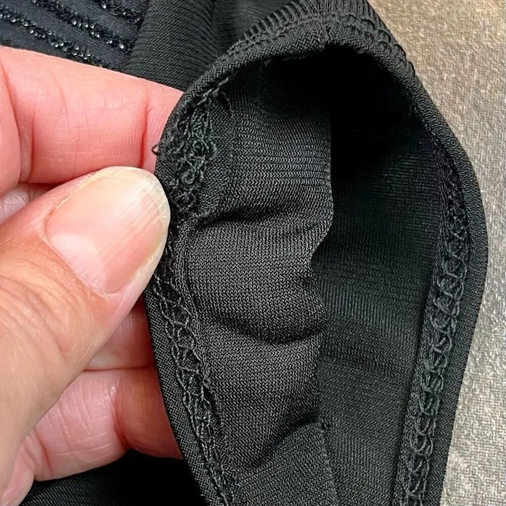 Tiffany & Grey Sleeveless Sparkle Scarf Blouse Petite Medium Black Size undefined - Image 6